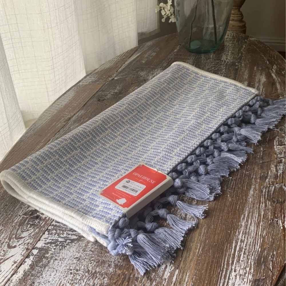 Opalhouse fringe trim kitchen rug